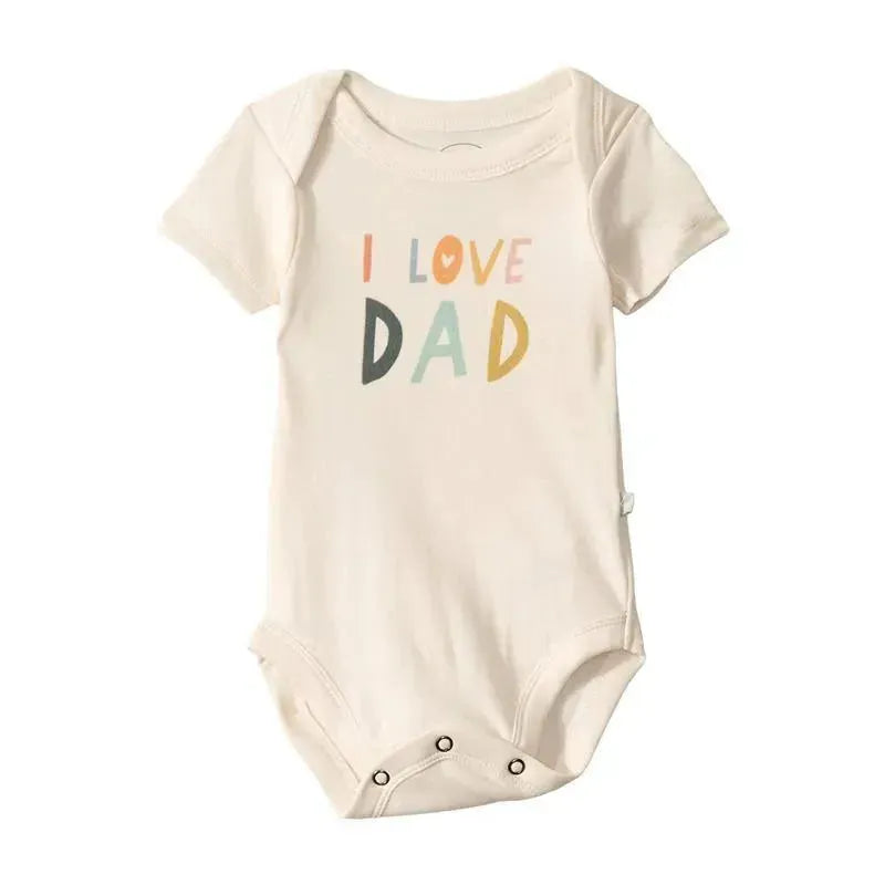 Finn + Emma Graphic Bodysuit Love Dad, Beige Image 1