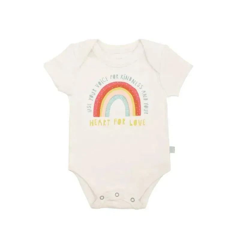 Finn + Emma Kindness Rainbow - Baby Girl Onesie Image 1