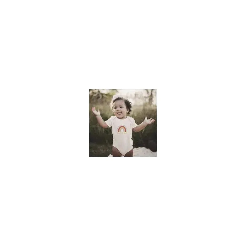 Finn + Emma Kindness Rainbow - Baby Girl Onesie Image 2
