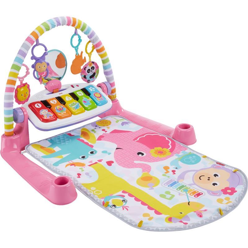 Fisher Price - Deluxe Kick & Play Piano Gym Playmat, Pink Image 1