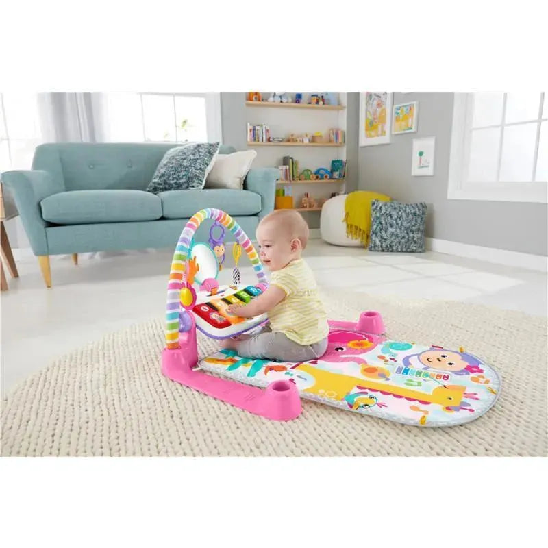 Fisher Price - Deluxe Kick & Play Piano Gym Playmat, Pink Image 9
