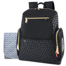 Fisher-Price - Fashion Backpack Diaper Bag, Fastfinder pocket system, Black Image 1