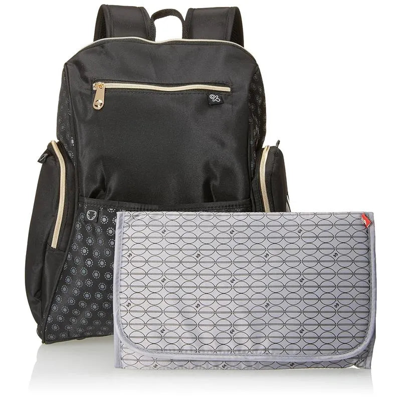 Fisher-Price - Fashion Backpack Diaper Bag, Fastfinder pocket system, Black Image 5
