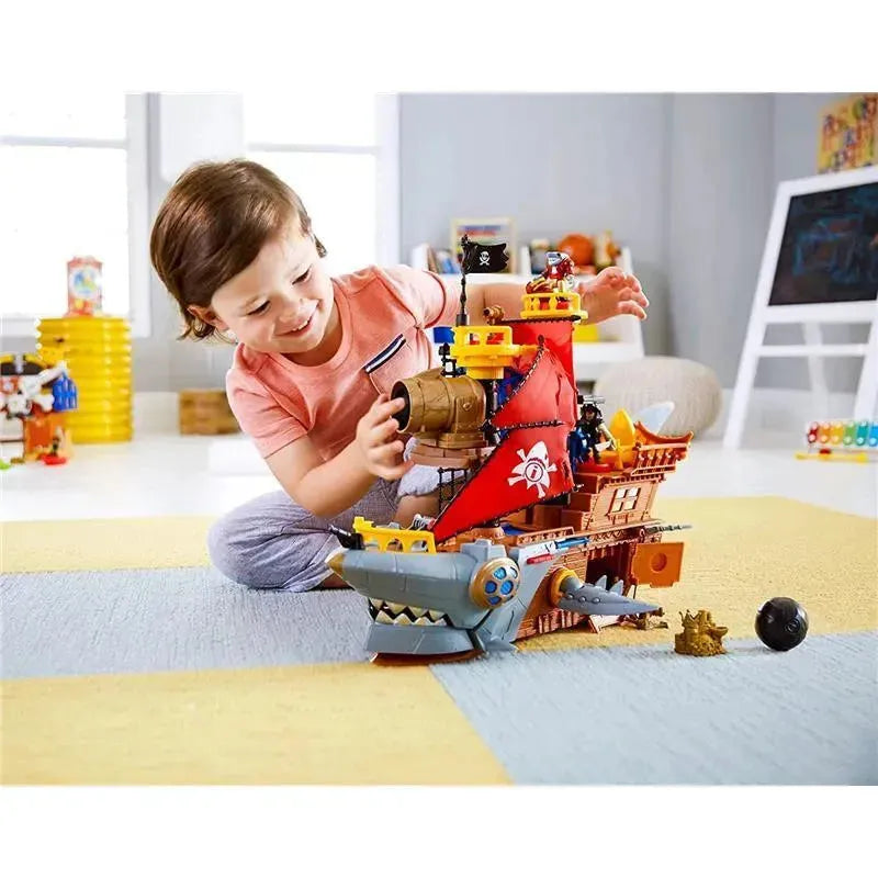 Fisher-Price Imaginext Shark Bite Pirate Ship, Multi-Colored Image 11