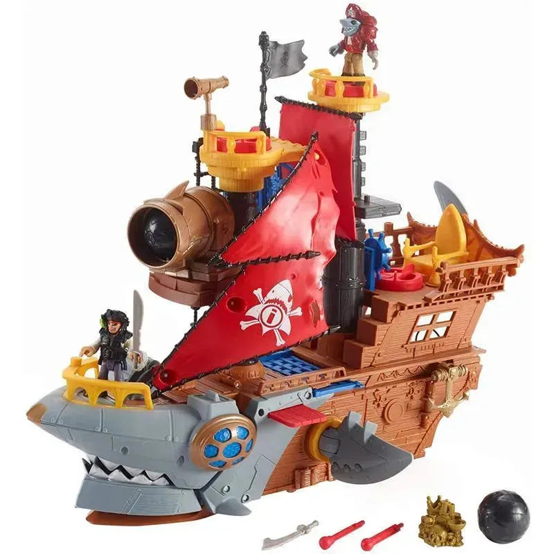 Fisher-Price Imaginext Shark Bite Pirate Ship, Multi-Colored Image 12