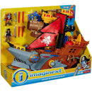 Fisher-Price Imaginext Shark Bite Pirate Ship, Multi-Colored Image 2