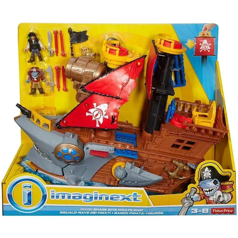 Fisher-Price Imaginext Shark Bite Pirate Ship, Multi-Colored Image 7