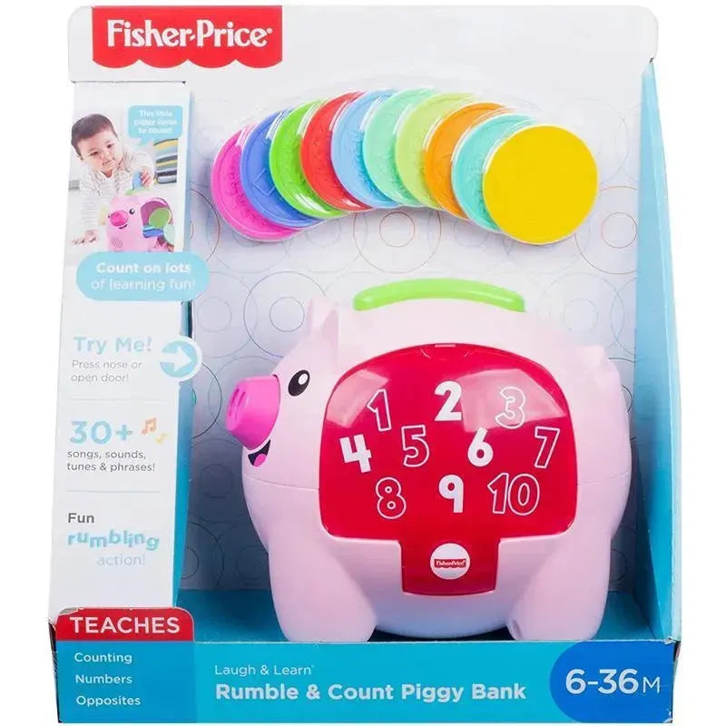 Fisher-Price Laugh & Learn Count & Rumble Piggy Bank Image 9