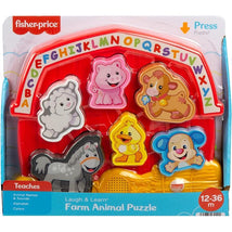 Fisher Price - Laugh & Learn Toddler Shape Sorting Toy Farm Animal Puzzle Image 2