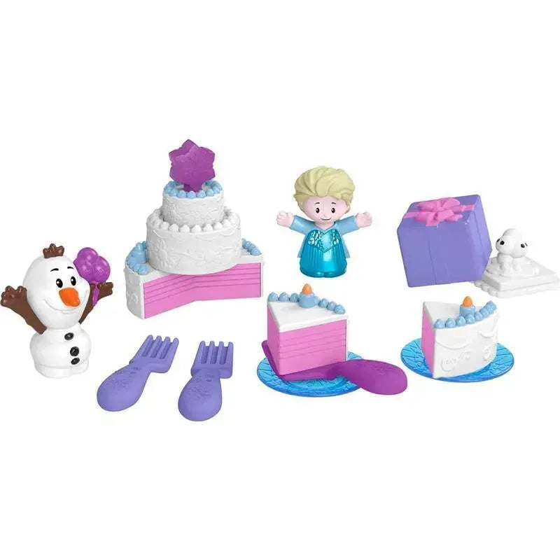 Fisher Price - Little People Toddler Toys Disney Frozen Elsa & Olaf’s Party 12-Piece Playset Image 1