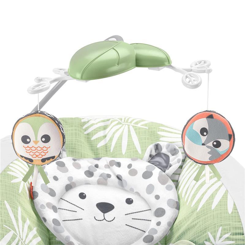 Fisher Price - Snow Leopard Deluxe Baby Bouncer Seat with Soothing Sounds Image 2