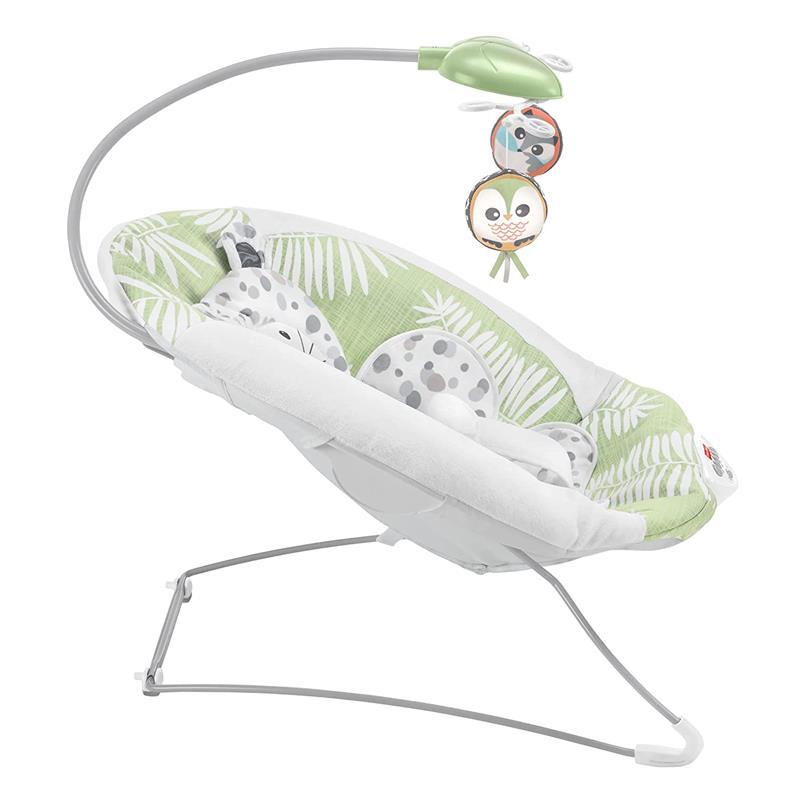 Fisher Price - Snow Leopard Deluxe Baby Bouncer Seat with Soothing Sounds Image 3