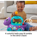 Fisher Price - Toddler Learning Toy Poppin’ Triceratops Dinosaur Pull-Along Ball Popper Image 3