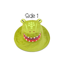 Flap Jack Kids Reversible Kids & Toddler Sun Hat Alligator/Cobra Image 3