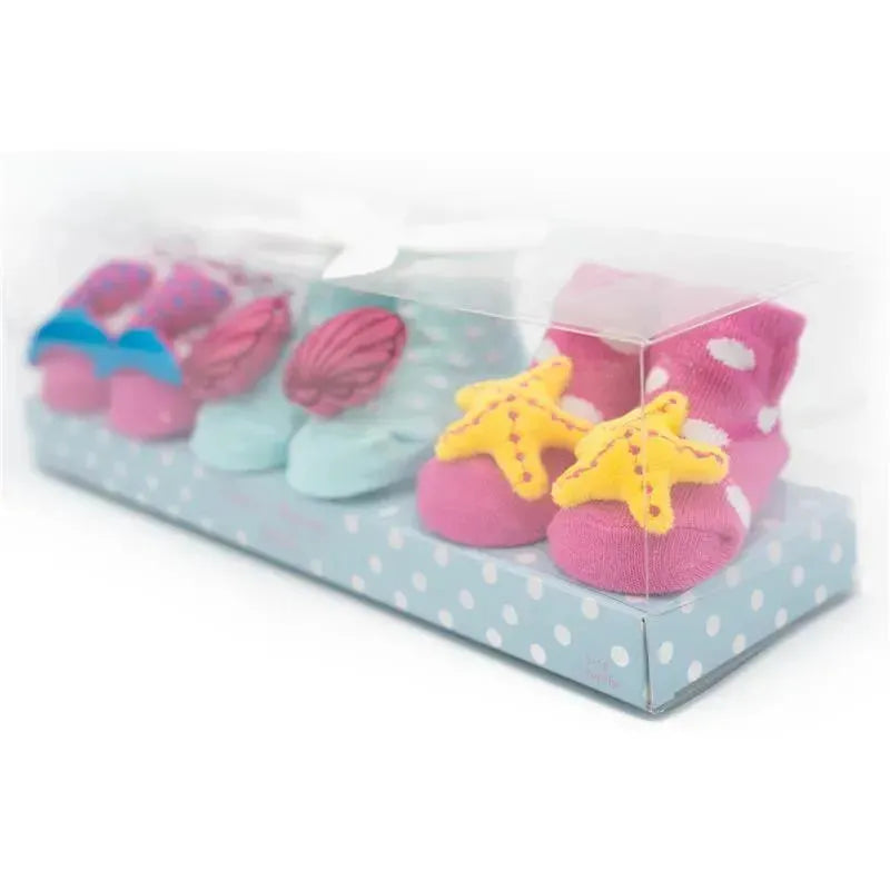 Forever Baby Girls Rattle Socks Mermaid Image 3
