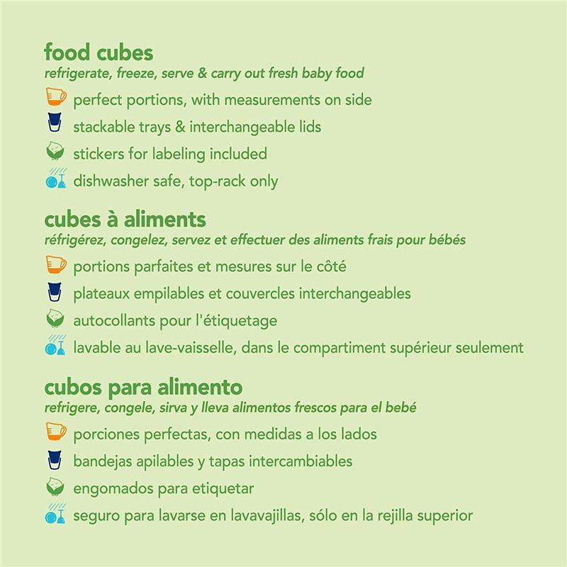 Fresh Baby Food Unbreakable Cubes - Green (2 Oz) Image 6