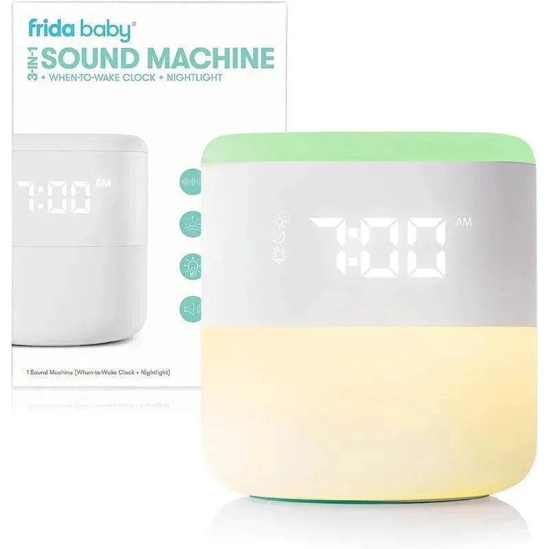 Fridababy - 3-in-1 Sound Machine + When-to-Wake Clock + Nightlight Image 1