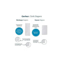 Gerber 10 Pack White Prefold Birdseye Cloth Diapers Image 2