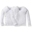 Gerber 2-pack White Side Snap Long Sleeve Shirt with Mitten Cuffs Image 1