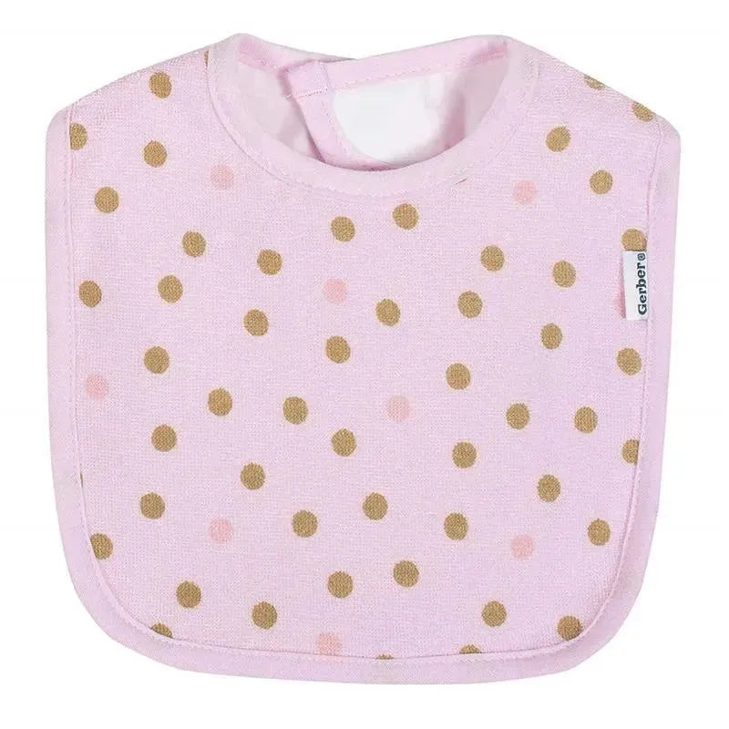 Gerber - 3 PK Terry Bib Girl, Castle, One Size Image 4