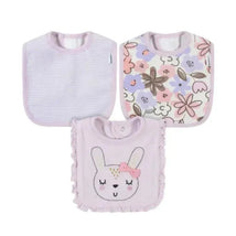 Gerber - 3 Pk Terry Bib Girl One Size Bunny Ballerina Image 1