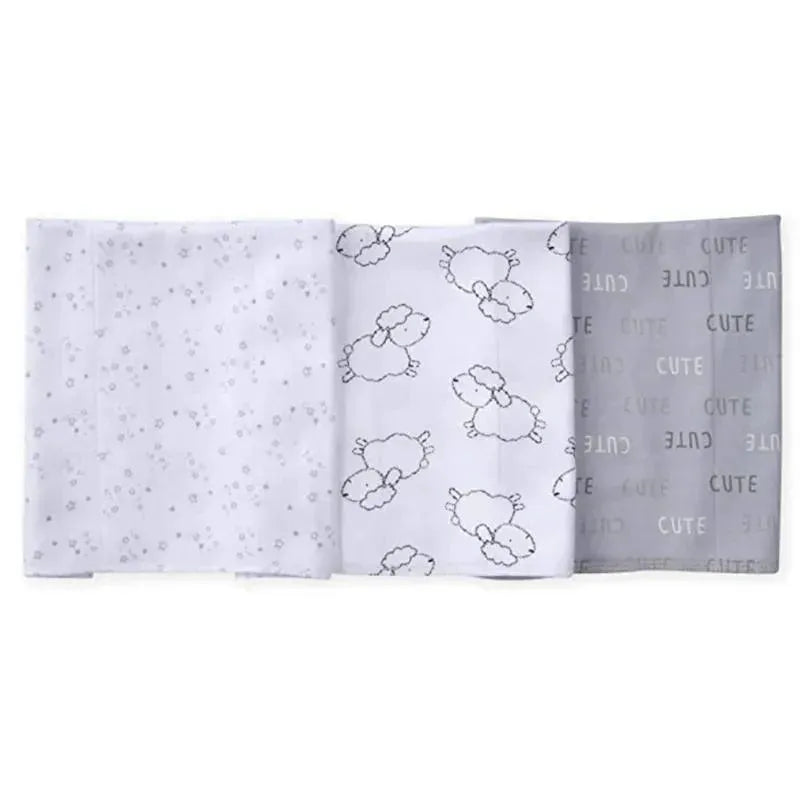 Gerber 3pk Lamb Burping Cloths For Babies Image 1