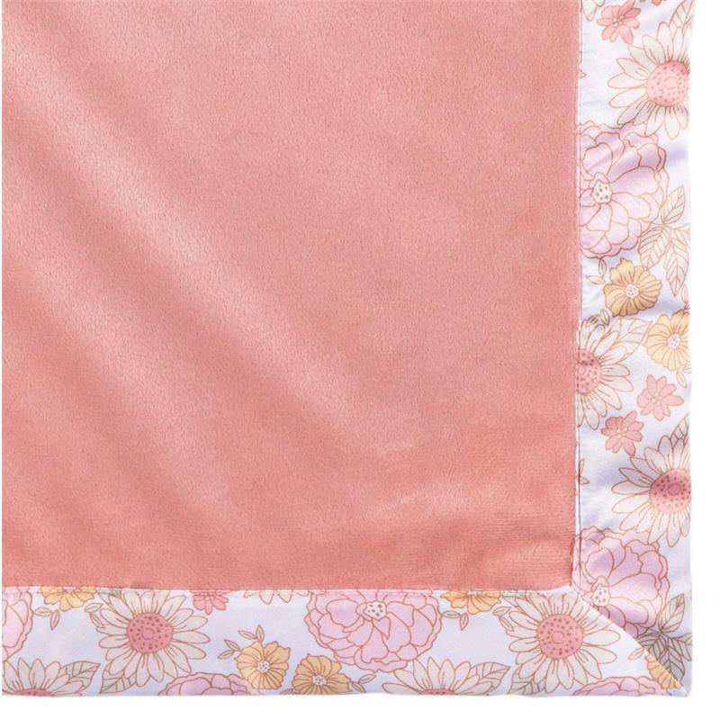 Gerber Bedding - 1Pk 2Ply Plush Blanket, Girl Retro Floral Image 4