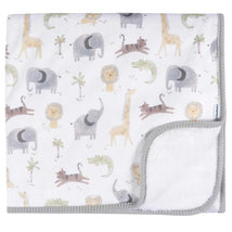 Gerber Bedding - 1Pk 2Ply Plush Blanket, Neutral Animals Image 1