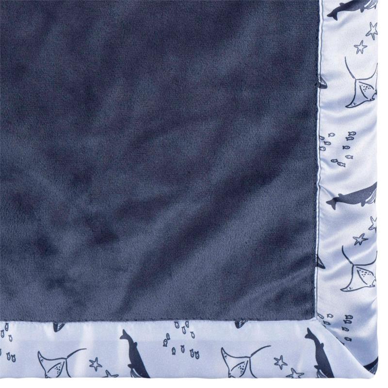 Gerber Bedding - 1Pk 2Ply Plush Blanket, Whale Image 4