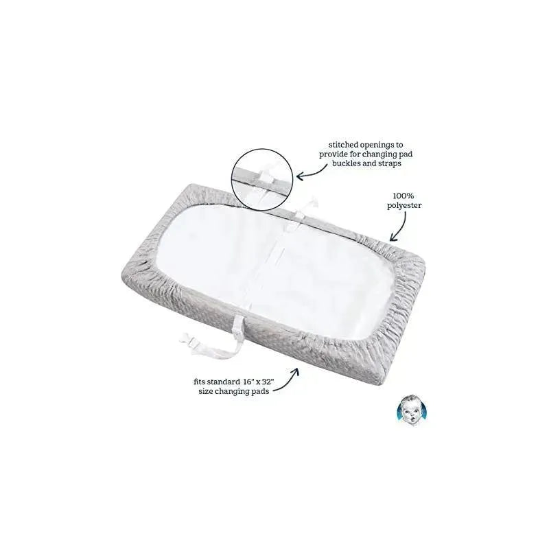 Gerber Baby Boy Dotter Navy Blue Changing Pad Cover Image 3