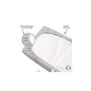 Gerber Baby Boy Dotted Grey Changing Pad Cover Image 4