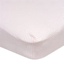 Gerber Bedding - 1Pk Fitted Baby Crib Sheet - Girl Rainbows Stripes Image 1