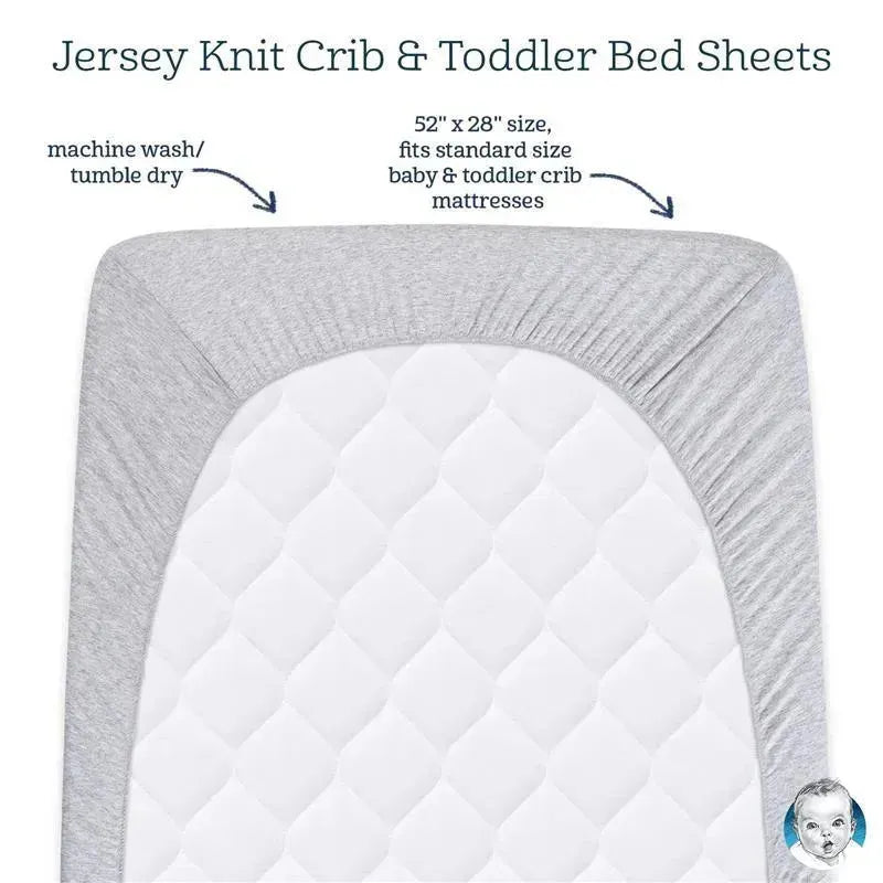 Gerber Bedding - 1Pk Fitted Baby Crib Sheet - Girl Safari Image 2