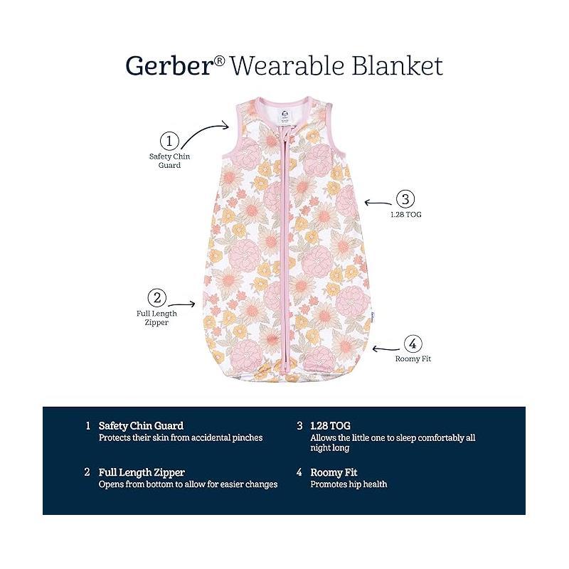 Gerber Bedding - 1Pk Sleep Sack, Retro Floral Image 3