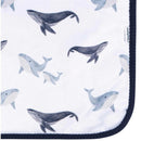 Gerber Bedding 24 - 1Pk 2Ply Plush Blanket - Whale Image 3