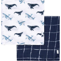 Gerber Bedding - 2Pk Muslin Blanket, Whale Image 1