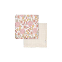 Gerber Bedding - 2Pk Muslins Blanket, Girl Retro Floral Image 1