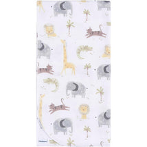 Gerber Bedding - 4Pk Flannel Blanket, Neutral Animals Image 2