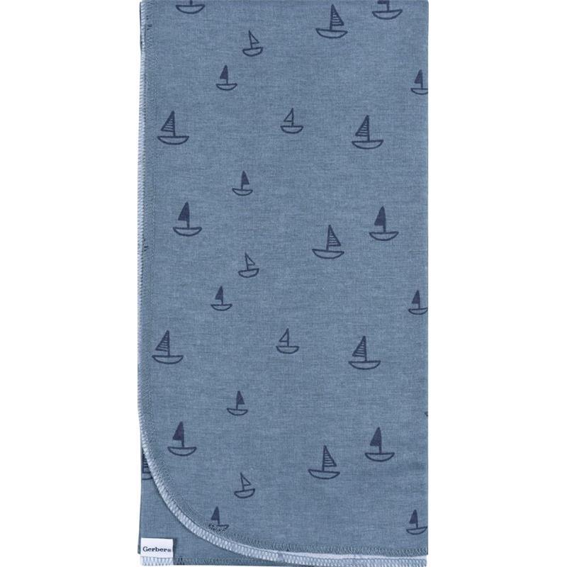 Gerber Bedding - 4Pk Flannel Blanket, Whale Image 6