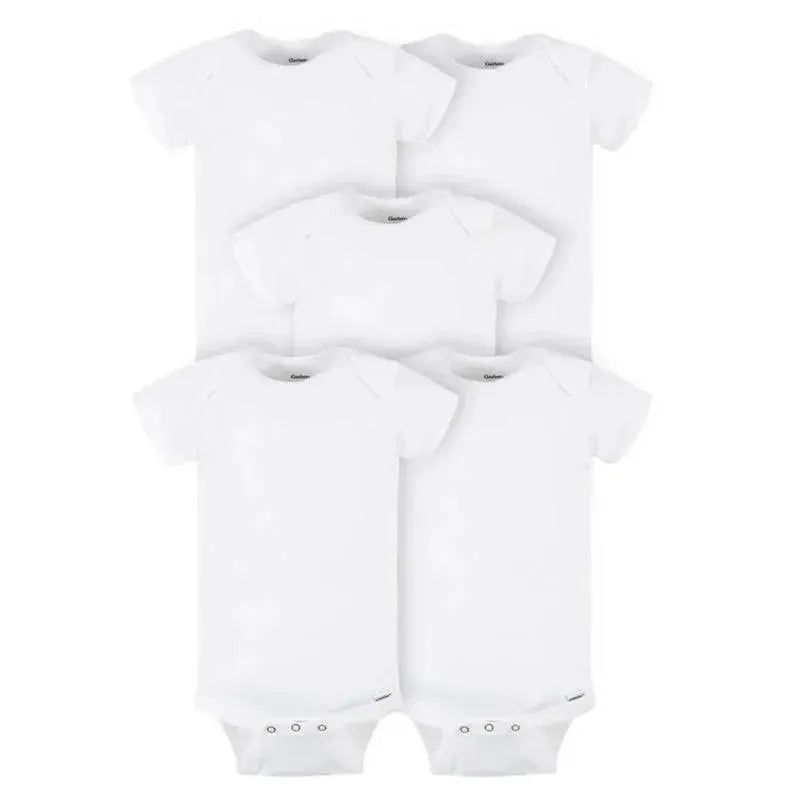 Gerber - ONESIES Brand Short Sleeve Bodysuits, 5 Pack Image 1