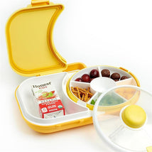 Gobe - Kids Lunchbox With Snack Spinner, Honey Yellow Image 2
