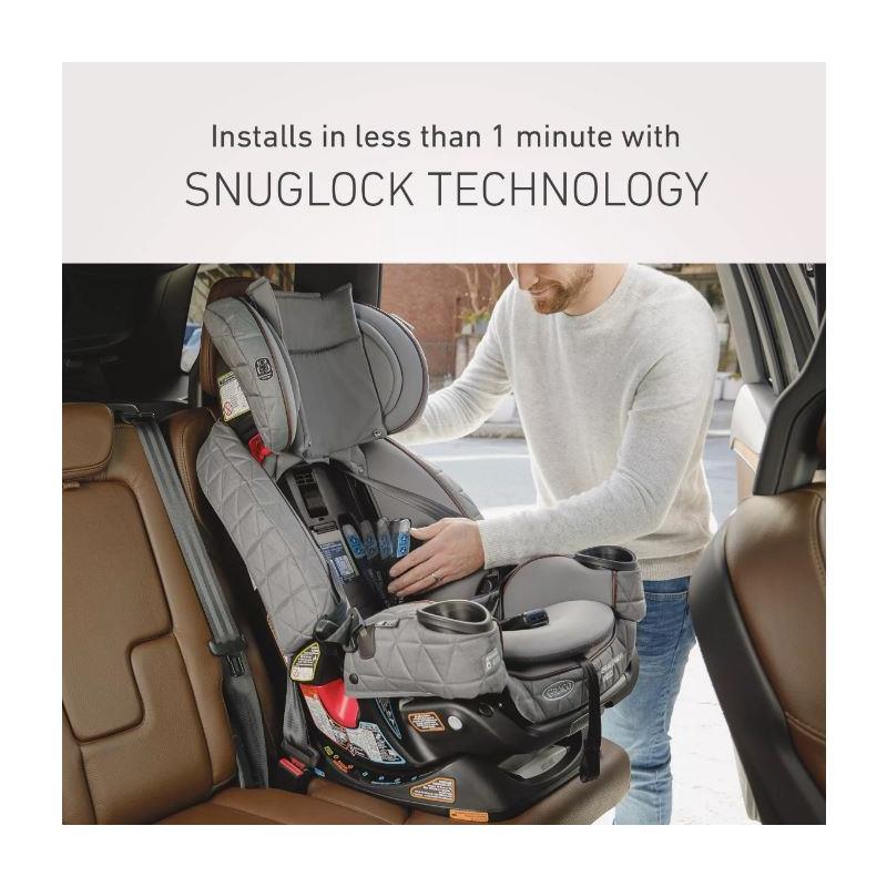 Graco - Premier 4Ever DLX Extend2Fit SnugLock 4-in-1 Car Seat Anti-Rebound Bar, Midtown Image 5