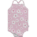 Green Sprouts - Baby Girl's Easy-Change Eco Swimsuit, Large Blossoms Image 1