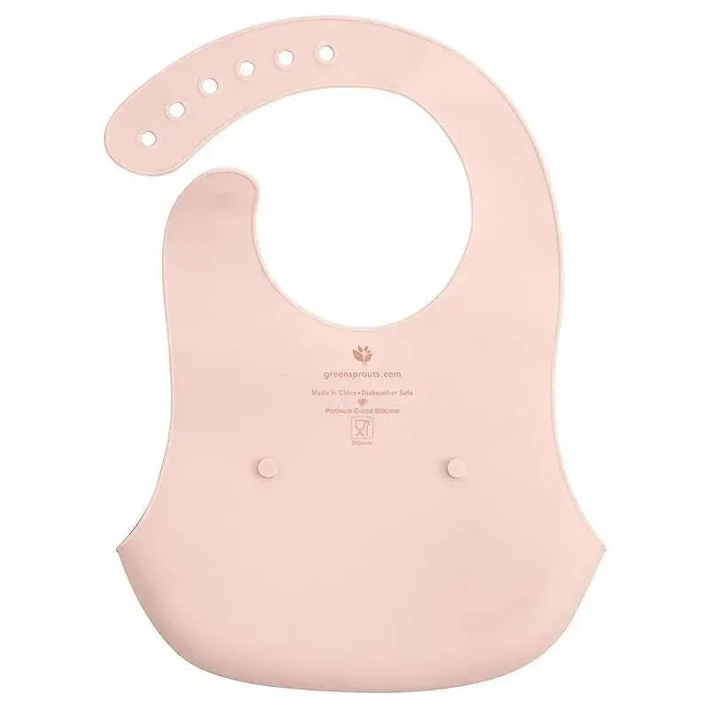 Green Sprouts - Baby Silicone Scoop Bib, Light Grapefruit Image 2