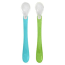 Green Sprouts Feeding Spoons, Aqua Set, 2-Piece Image 1