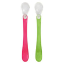 Green Sprouts Feeding Spoons, Pink/Green, 2-Piece Image 1