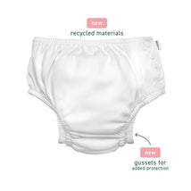 Green Sprouts - Reusable Eco Snap Ruffled Swim Diaper, Light Pink Small Blossoms Image 3