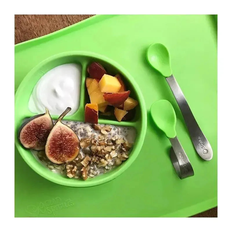 Green Sprouts Silicone Learning Bowl, Navy Image 2