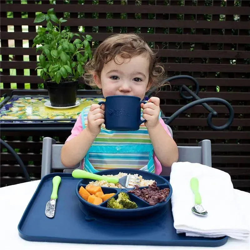 Green Sprouts Snap & Go Easy-Wear Bib 3-Pack Set, Blue & Grey Set Image 5