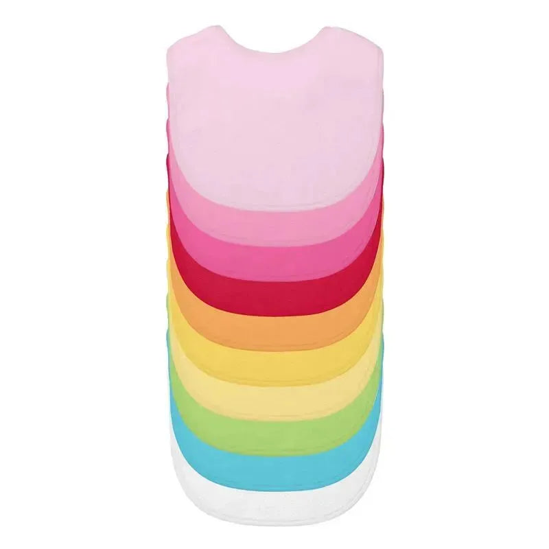 Green Sprouts Stay-Dry Infant Bibs, 10-Pack Image 1